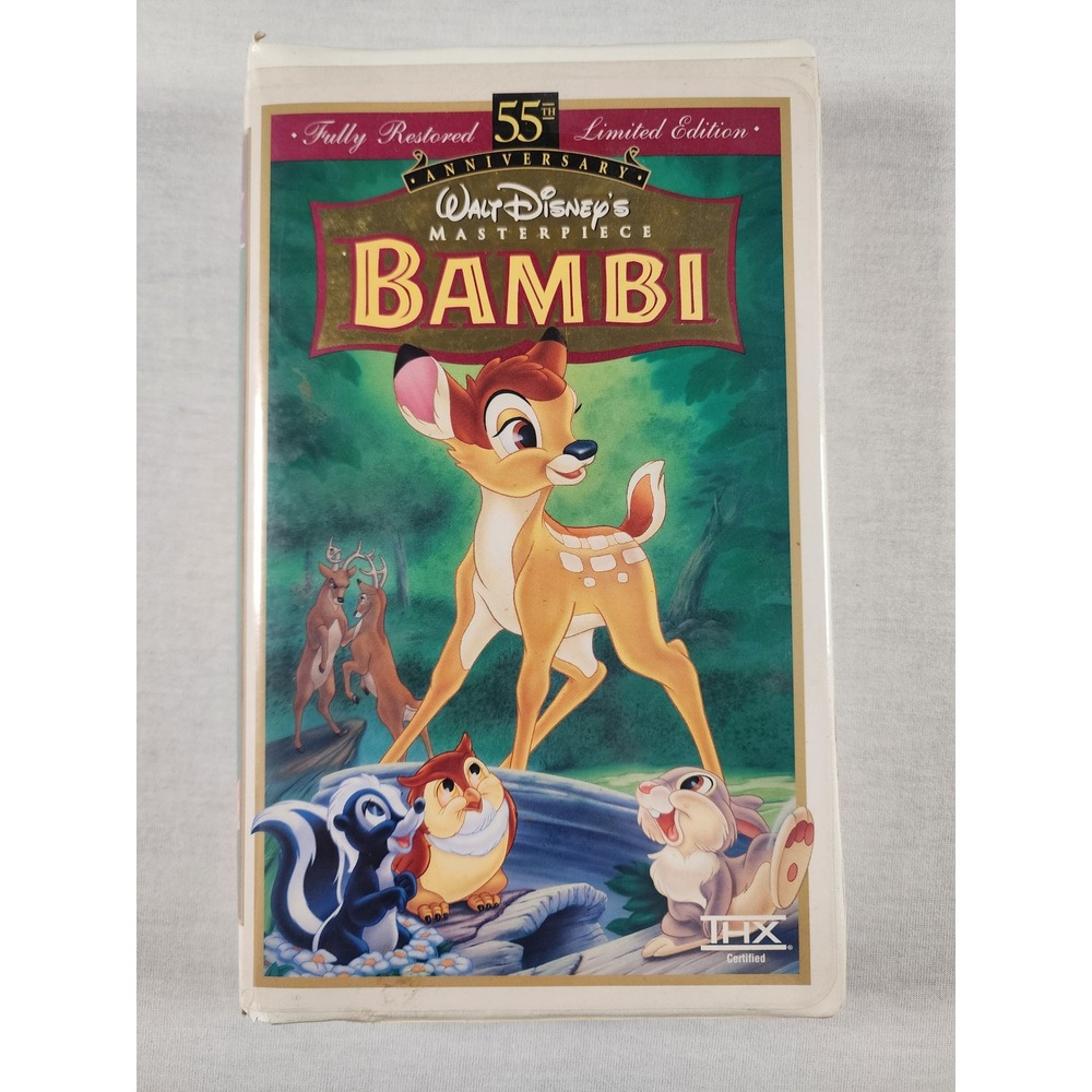 Walt Disney Bambi VHS 55th Anniversary Limited Edition Masterpiece‎ Collection